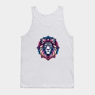 Mystical Lion Mandala Tank Top